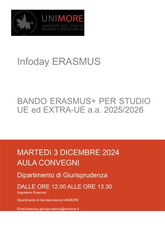 erasmus 3 dicembre