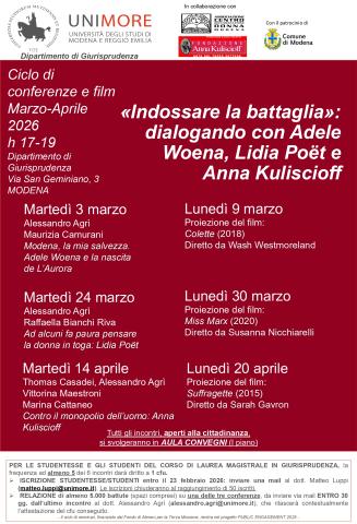 Ciclo di conferenze Agrì