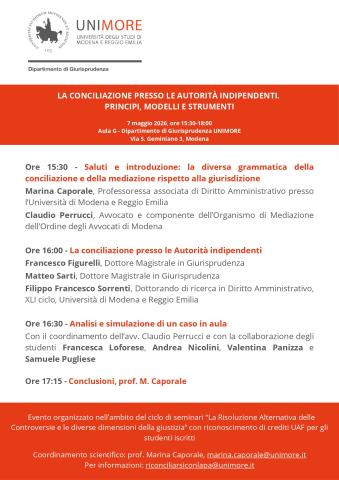 Seminario caporale 7 maggio